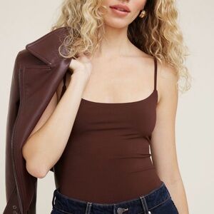 Dynamite Brown Spaghetti Strap Camisole